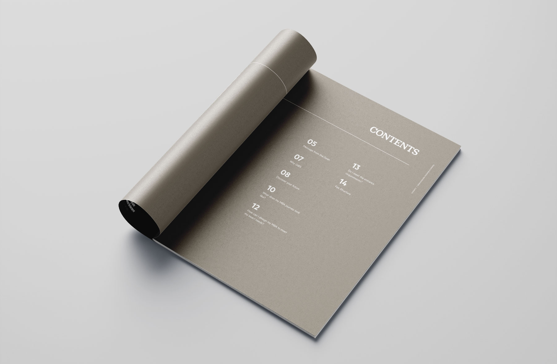 gibs brochure redesign – Slam Branding